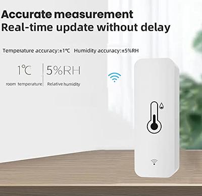 WiFi Thermometer, Diivoo Humidity Sensor Compatible with Alexa, Smart  Thermometer Hygrometer with App Notification Alert, Remote Temperature  Monitor for Home, Greenhouse, Car, Indoor, Pets - Yahoo Shopping