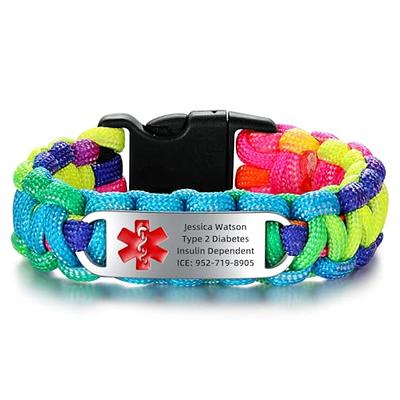 Medical ID Epilepsy Paracord Bracelet | Handmade By US Veterans - Handmade  By Heroes
