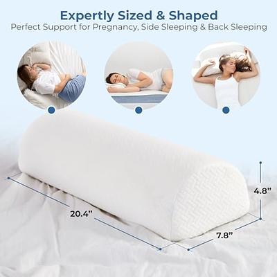 Knee Pillow Sleeping HALF MOON Cushion Side Foam Back Support Pain Relief  Pillow