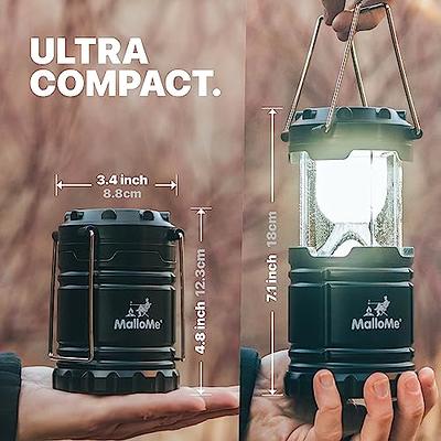 MalloMe Camping Lantern Black Gold 2 Pack Lanterns for Power Outages,  Camping Lights for Tent Hanging, Camp Light Tent Lamp Emergency Battery  Powered LED Lantern (Rechargeable Batteries Not Included) - Yahoo Shopping