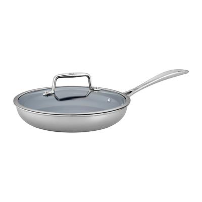 Henckels Clad H3 10-inch Stainless Steel Fry Pan with Lid 