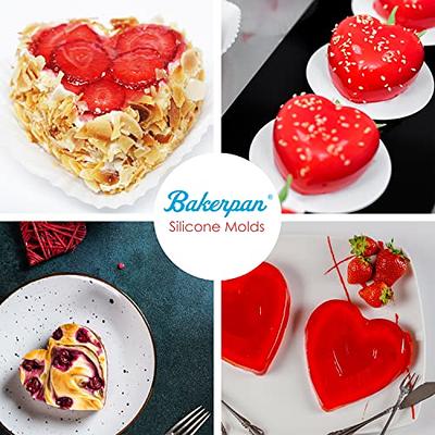 Bakerpan Silicone Mini Cupcake Holders, Mini Cupcake Liners, Pastry & Dessert Cups, 24