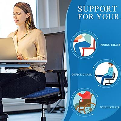 SINOSSO Excellent Support Effect Office Chair Cushion 1 Pack, Luxury Air  Mesh Breathable Non-Slip Desk Computer Seat Cushion, Kitchen Dining Room  Square Chair Pad (1 Count, Blue) - Yahoo Shopping