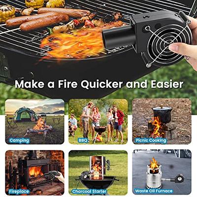 USB 5V Air Blower BBQ Fan Turbo Blower with Speed Controller 2500RPM Mini  Portable Fire Blower Grill Fire Starter Blower Fan for BBQ Grill Cooking  Fire-Stove - Yahoo Shopping