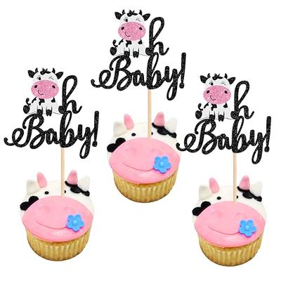 24 Pack Baby Onesie Cupcake Toppers Pink Clothes Cupcake Picks