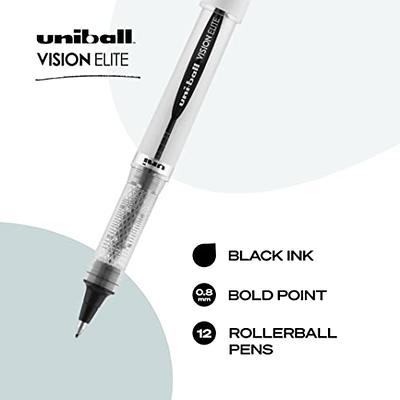 Uniball Vision Elite Rollerball Pens, Assorted Pens Pack of 8, Micro Pens  with 0.5mm Ink, Ink Black Pen, Pens Fine Point Smooth Writing Pens, Bulk  Pens, and Office Supplies - Yahoo Shopping