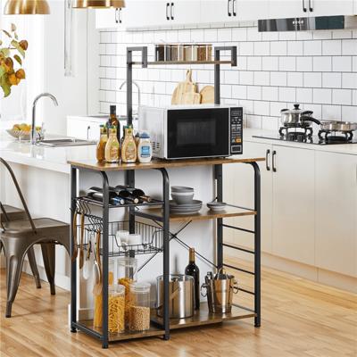 Kitchen Baker's Rack, 10-Tier Kitchen Utility Storage ShelfWhite