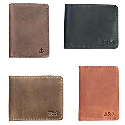 Pop Baseball Stitch Tri-Fold Leather Wallet