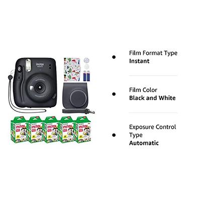  Fujifilm Instax Mini 11 Instant Camera Blush Pink + Custom  Case + Fuji Instax Film Value Pack (50 Sheets) Flamingo Designer Photo  Album for Photos : Electronics