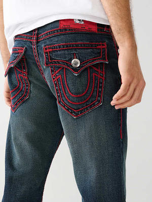 Men's Ricky Rope Stitch Straight Jean, Berlin Dark Wash, Size 38