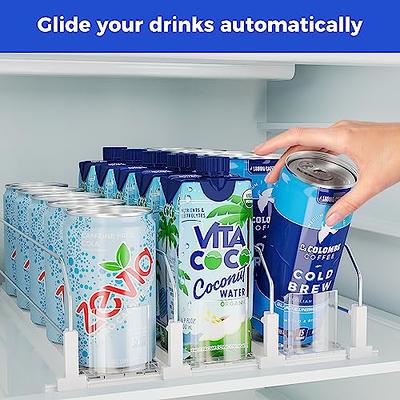 Puricon Drink Organizer for Fridge Pusher Glide, Spring Loaded Fridge Drink  Dispenser, Self Pushing Soda Can Organizer for Refrigerator, Beer Bottle  Beverage Organizer Drink Holder -3 Rows, White - Yahoo Shopping