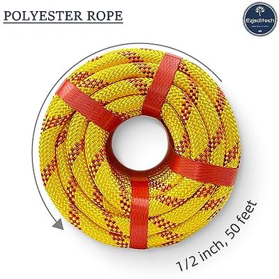 Arborist Rigging Rope Bull Rope (1/2 in x 50ft) Polyester Braided