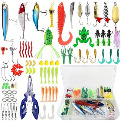 Smartonly 275pcs Fishing Lure Set Including Frog Lures Soft