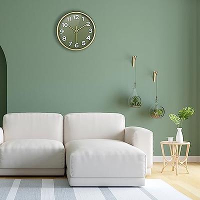 Lily's Home Retro Kitchen Wall Clock with Temperature and Timer (Retro  Green)