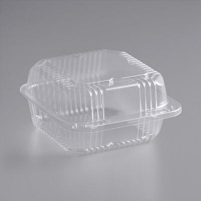 MT Products 8 x 4 x 3.85 Plastic Hinged Loaf Containers - Pack of 20