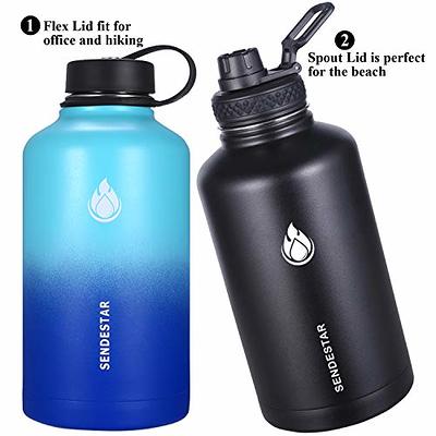 THERMOS FUNTAINER 16 Ounce Stainless Steel Vacuum Insulated Bottle with  Wide Spout Lid, Mint