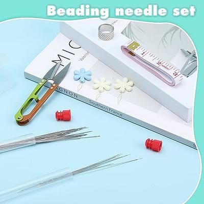 Jupean 28 Pcs Beading Needles Set, 4 Sizes Beading Embroidery Needles, with  Threader and Thimble for Jewelry Making 