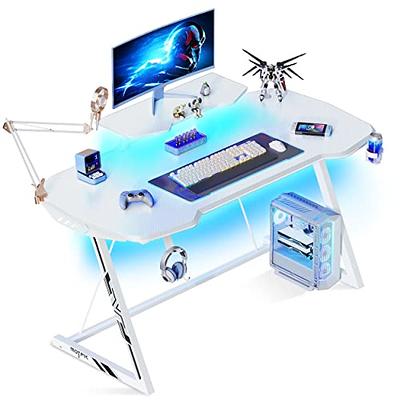 Inbox Zero 47 Gaming Desk, Z-Shape Large Size, With Cable Management  System (Black) Inbox Zero - Yahoo Shopping