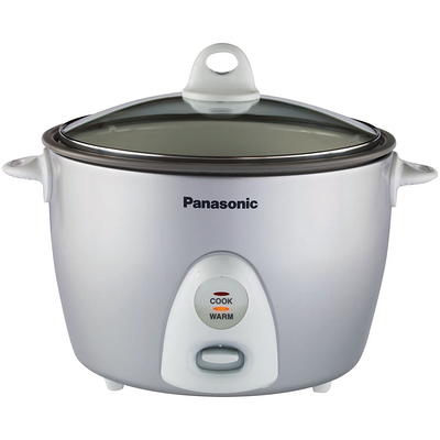 Tayama 16-Cup White Rice Cooker with Steamer and Non-Stick Inner