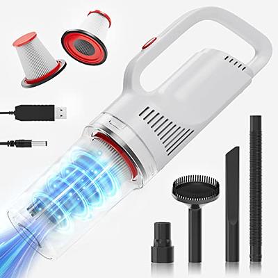  Car Vacuum Cleaner High Power, Cordless Handheld Vacuum  Cleaners for Home 120w Powerful Suction Small Cordless Vacuum Cleaner, Mini  Dusts Buster with USB Car Vacuum Portable