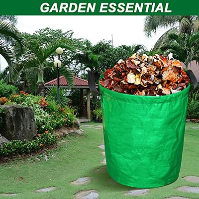 72 Gallon Reusable Garden Waste Bags Waterproof Leaf Lawn Trash Bags US