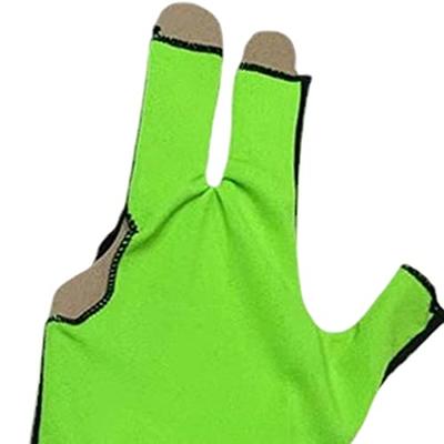 Miayaya Pool Glove Three Open Fingers Billiards Glove Pool Cue Gloves for  Snooker Cue Sports Gloves Billiards Match Gloves fits on Left Hand