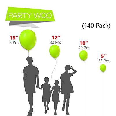 PartyWoo Lime Green Balloons, 140 pcs Lime Balloons Different Sizes Pack of  18 Inch 12 Inch 10 Inch 5 Inch Yellowish Green Balloons for Balloon Garland  or Balloon Arch as Party Decorations, Green-Y6 - Yahoo Shopping