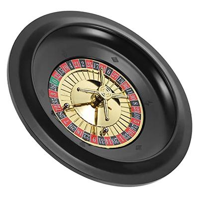  Cabilock Russian Roulette Poker Wheel Game Russian Poker Casino  Games Roulette Poker Table Wheel Game Wheel Poker Game Supply Wooden  Turntable Decorate Game Props to Rotate Plastic : Juguetes y Juegos