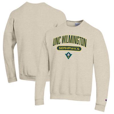 Women's Gameday Couture Gray UNC Wilmington Seahawks Faded Wash Pullover  Sweatshirt