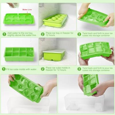 Final Touch Silicone Ice Cube Mold Set Of 2 Four 2 Cube Trays