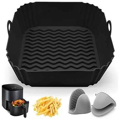 Collapsible Air Fryer Silicone Liners, 2 Pack 8 Inch Foldable Liners for Air  Fryer Basket, Round Reusable Airfryer Inserts Accessories with Mini Oven  Mitts, for 3-5 QT Air Fryer Silicone Pot - Yahoo Shopping