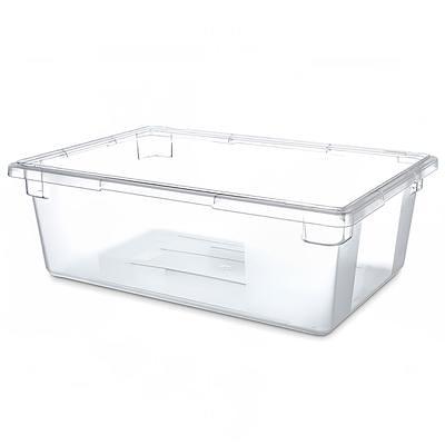 Basicwise 5.36 Gal. Large Clear Storage Container With Lid and