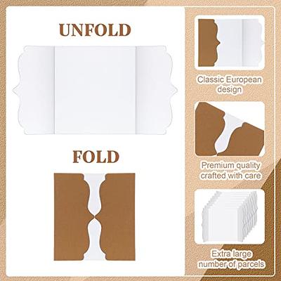 Crtiin 8 Pcs Trifold Poster Board Presentation Board 8 Sheets Self