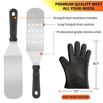  Yardwe 2pcs Oven Mitts Cooking Mitts Silicone Grilling