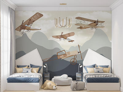 Field of Dreams - Hand painted Infinity Mural - Peel and Stick Wallpaper–  WALL BLUSH