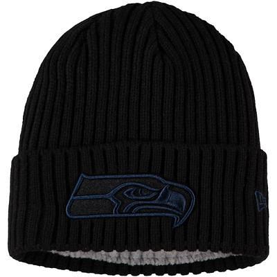 Preschool New Era Black Baltimore Ravens Repeat Cuffed Knit Hat with Pom