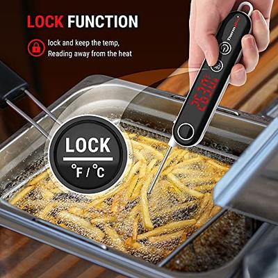 ThermoPro Digital Meat Thermometer for Cooking Instant Read Food Thermometer  with Probe and Backlight for Oil Deep Fry Smoker BBQ Grill Kitchen Candy -  Yahoo Shopping