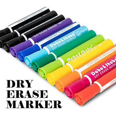 Dabo&Shobo Dry Erase Markers 24 Pack, 10 Assorted Colors With Low Odor Ink,  Chisel Tip, Whiteboard Markers For Back To School, Office, Home - Yahoo  Shopping