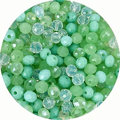 Green Crystal Beads 8mm Beads for Jewelry Making Bulk 180 pcs Emerald  Roundelle