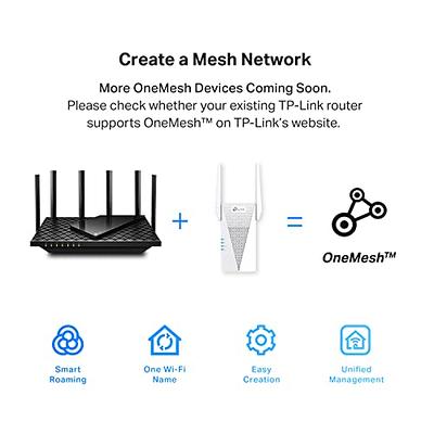 TP-Link AX3000 WiFi 6 Range Extender, PCMag Editor's Choice, Dual Band WiFi  Repeater Signal Booster with Gigabit Ethernet Port, Access Point, APP  Setup, OneMesh Compatible (RE715X) - Yahoo Shopping