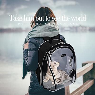 BAGLHER Cat Carrier Backpack Bubble - Airline-Approved Dog Backpack Carrier  for Small Pets Puppies Dogs Bunny,Space Capsule Dog Carrier Backpack for  Travel Outdoor Hiking Black - Yahoo Shopping