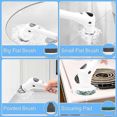 Electric Spin Scrubber - Cleaning Brush with Led Lighting, Cordless Power  Scrubber with 8 Replaceable Brush Heads, Adjustable Handle Shower Scrubber  for Bathroom, Tub, Tile, Floor Wall - Yahoo Shopping