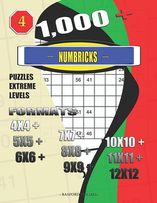 1,000 + Calcudoku sudoku 8x8: Logic puzzles hard - extreme levels  (Paperback)