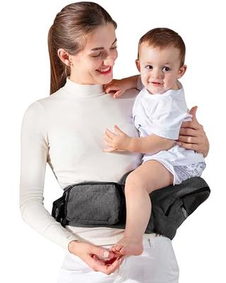 Baby Hip Seat Carrier, GROWNSY Ergonomic Hip Seat Baby Carrier with  Multiple Pockets, Adjustable Extended Waistband for Newborns & Toddlers up  to 50 lbs, Black - Yahoo Shopping