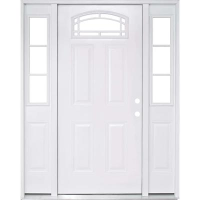 Steves & Sons 72 in. x 80 in. Reliant Series White Primed