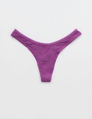 American Eagle SMOOTHEZ Microfiber Mesh Thong Underwear