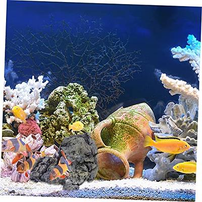 POPETPOP 2pcs Decor Fish Aquarium Accessories Fish Tank Shelter Fish Tank  Cave Ornament Aquarium Landscaping Ornaments Fish Shelter Ornaments  Aquarium