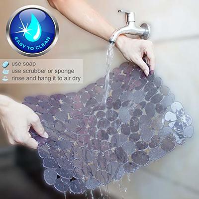 Kitchen Quick Draining Sink Mats Adjustable Pebble Sink Pads Non-slip PVC  Protector Pad for Stainless