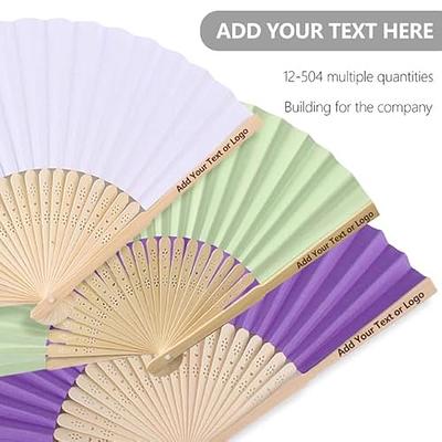 Prebafo Foldable Feather Fan Handheld Chinese Vintage Style Hand Held  Folding Fans for Party Wedding Dancing Decoration