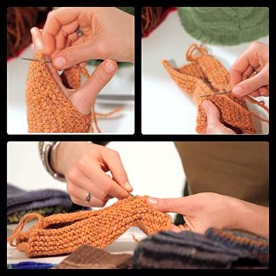  18pcs Large-Eye Blunt Needles, 2.36 Yarn Knitting Needles,  Metal Sewing Knitting Needles Crafting Knitting Weaving Stringing Needles  for Crochet Projects